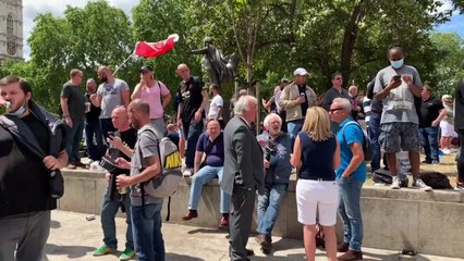 Zusammenstöße bei rechtsextremer Kundgebung rundum Londons Statuen