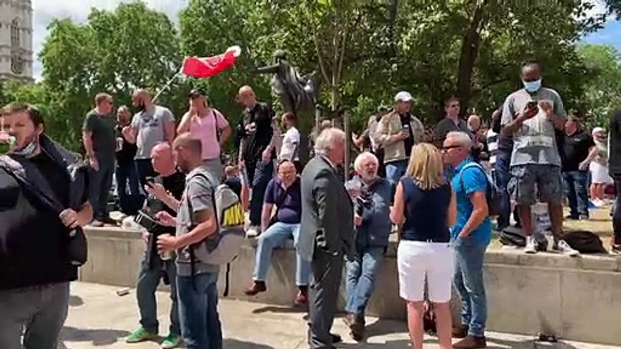 Zusammenstöße bei rechtsextremer Kundgebung rundum Londons Statuen