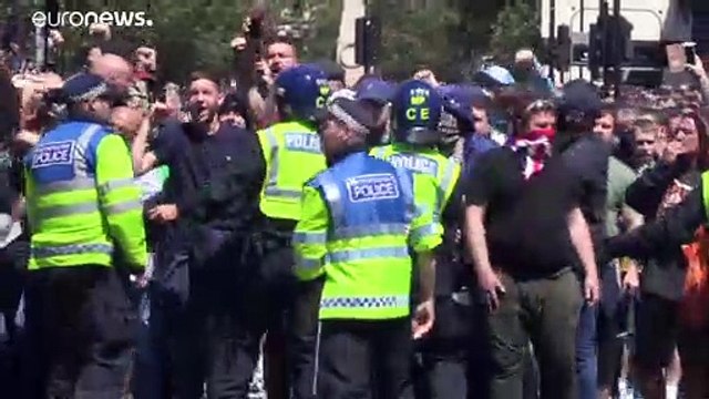 Londra: manifestazione in difesa dei monumenti, scontri tra polizia ed estremisti di destra