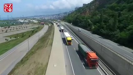 Trabzon'da eylem yapan nakliyeciler: Bizi corona değil sahipsizlik öldürecek