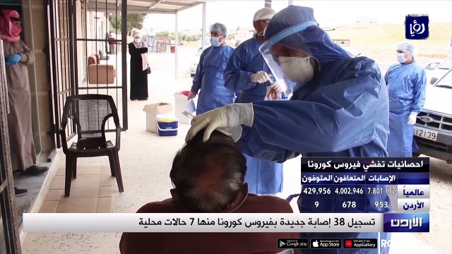 تسجيل 38 إصابة جديدة بفيروس كورونا السبت 7 منها محلية