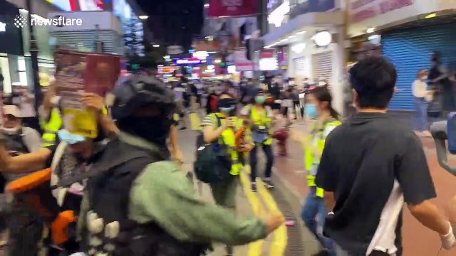 Hong Kong police arrest legislator Ted Hui during Causeway Bay protest anniversary