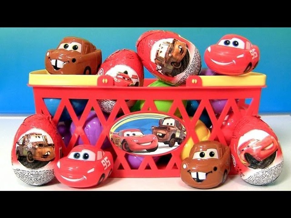 Pixar Cars Easter Eggs Basket Disney Character Shaped Candy Lightning McQueen and Mater Huevos 2014 - video Dailymotion