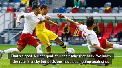 Dortmund have had too many handball decisions go against them - Favre
