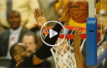 Bestial tapón de LeBron James ¡Que le dio el título a los Cavs!