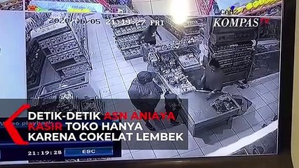 Detik-Detik ASN Aniaya Kasir Toko Hanya Karena Cokelat Lembek