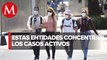 CdMx, Edomex y Jalisco, con más casos activos de coronavirus