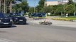 Aksident në Vlorë, makina përplas motorin në Skelë, drejtuesi në spital