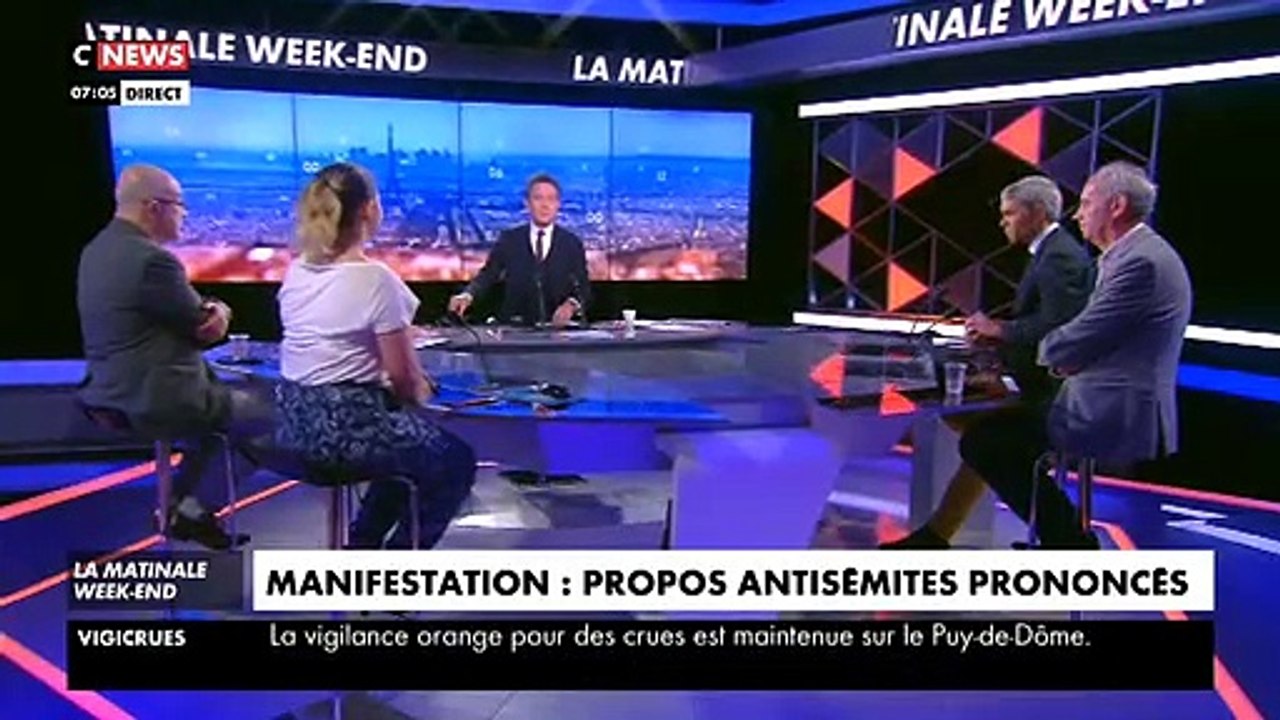 Malgré la vidéo diffusée sur twitter et à la télé, Jean-Luc Mélenchon qualifie de "ragots" les slogans antisémites dans la manifestation d'hier Place de la République à Paris