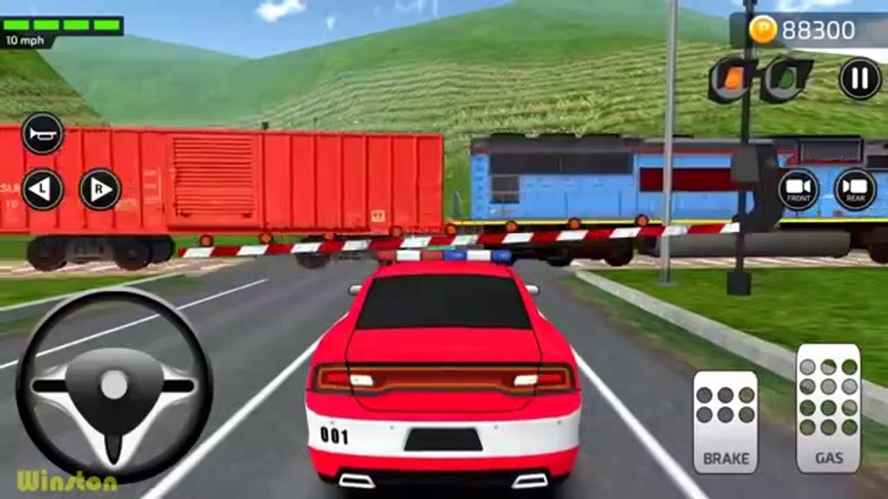 Parking Frenzy 2.0 3D Game 6 - Red Patrol Police Car Driving Simulator Game Android Gameplay