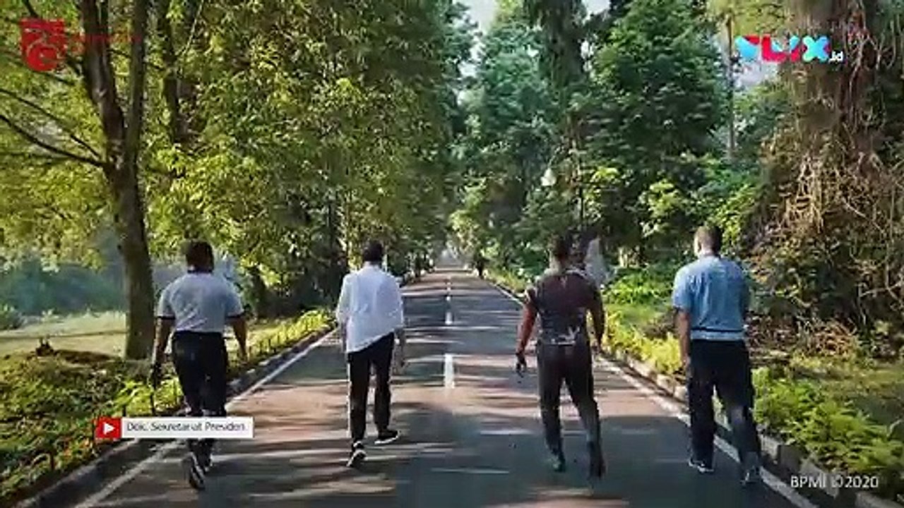 Olahraga Bareng Jokowi dan Badan Bugar KSAD Andika Perkasa