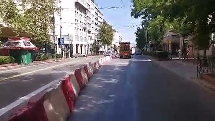 Εργασίες στην Πανεπιστημίου για τον Μεγάλο Περίπατο της Αθήνας