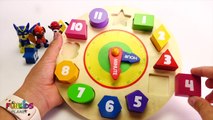 Learn Colors & Number with Wooden Shape Sorting Clock Educational Toys - Learning Videos For Kids