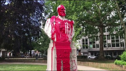 Belçika'da sömürgeci geçmişi hatırlatan heykel ve büstlere saldırılar devam ediyor - BRÜKSEL