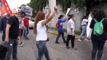 ABD'nin İstanbul Başkonsolosluğu önünde George Floyd protestosu - İSTANBUL