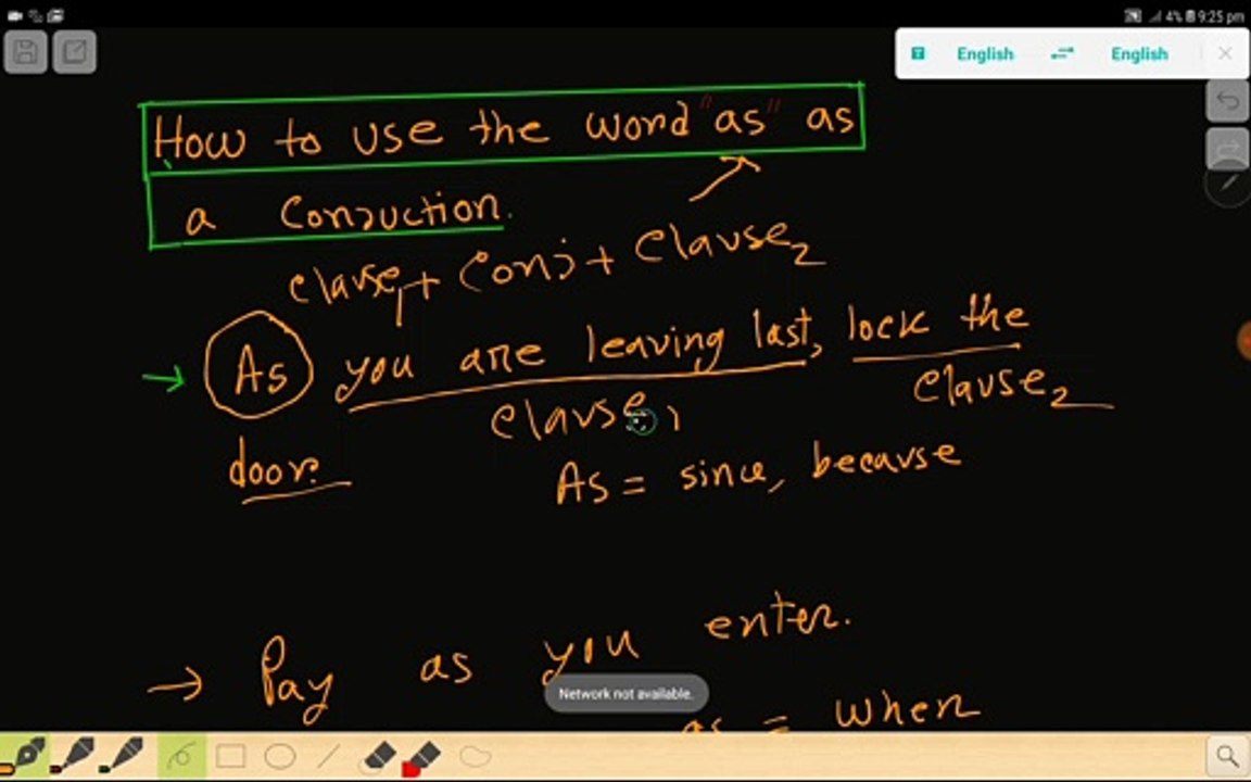 How to use the word  "as "as a conjunction