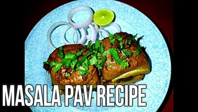 MASALA PAV RECIPE, MUMBAI STREET FOOD MASALA PAV RECIPE