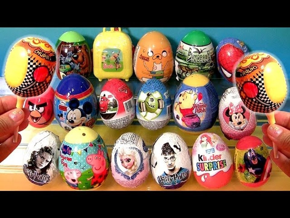 Chupa Chups Surprise Kinder Egg Disney Frozen Peppa Pig Play Dough