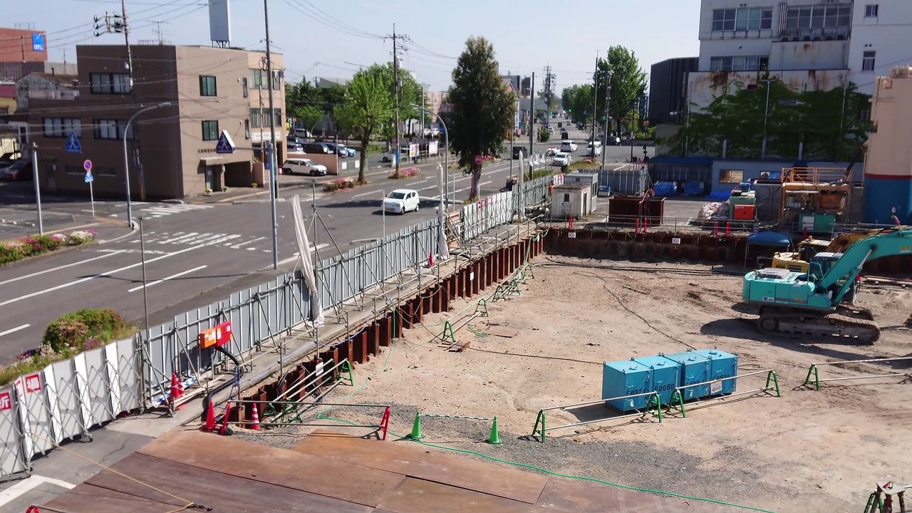 宇部市役所 新庁舎建設工事中 新庁舎1期棟新築工事 山口県宇部市常盤町 20200512_152158