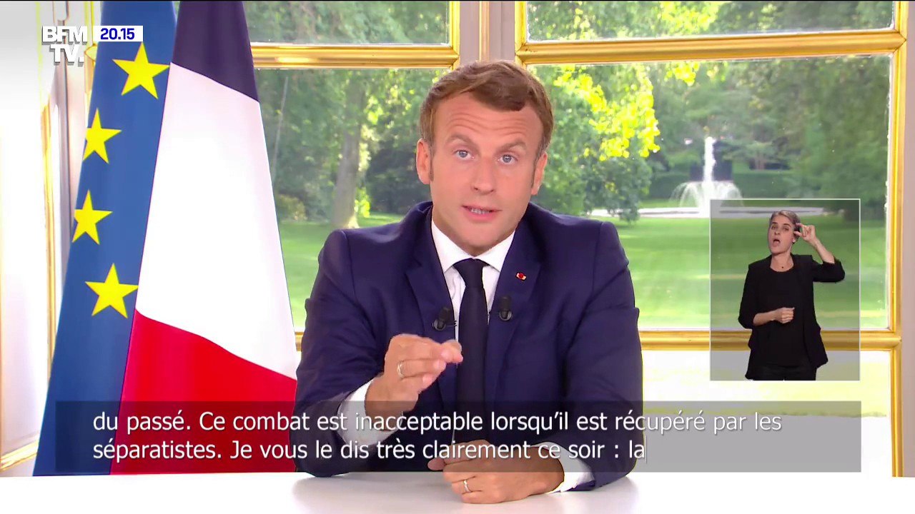 Emmanuel Macron: "La République n'effacera aucune trace ni aucun nom de son histoire"
