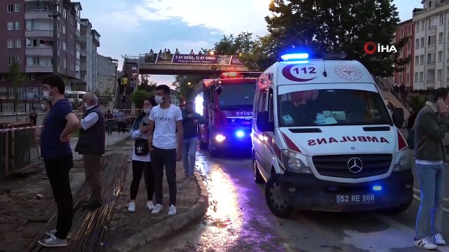 Ordu'da otel inşaatı beton dökümü sırasında göçtü, çok sayıda işçi yaralandı