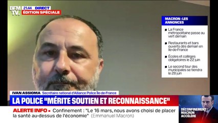Ivan Assioma (Alliance Police) s'attendait à "des mots plus forts" du Président pour les forces de l'ordre