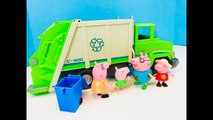 SAVING THE EARTH- Recycling Playmobil Truck with PEPPA PIG Toys