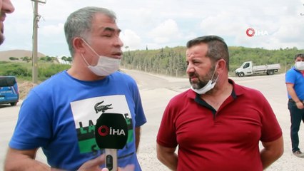 Evlerine 500 metre uzaklıktaki taş ocağının kapanması için yolu kapattılar