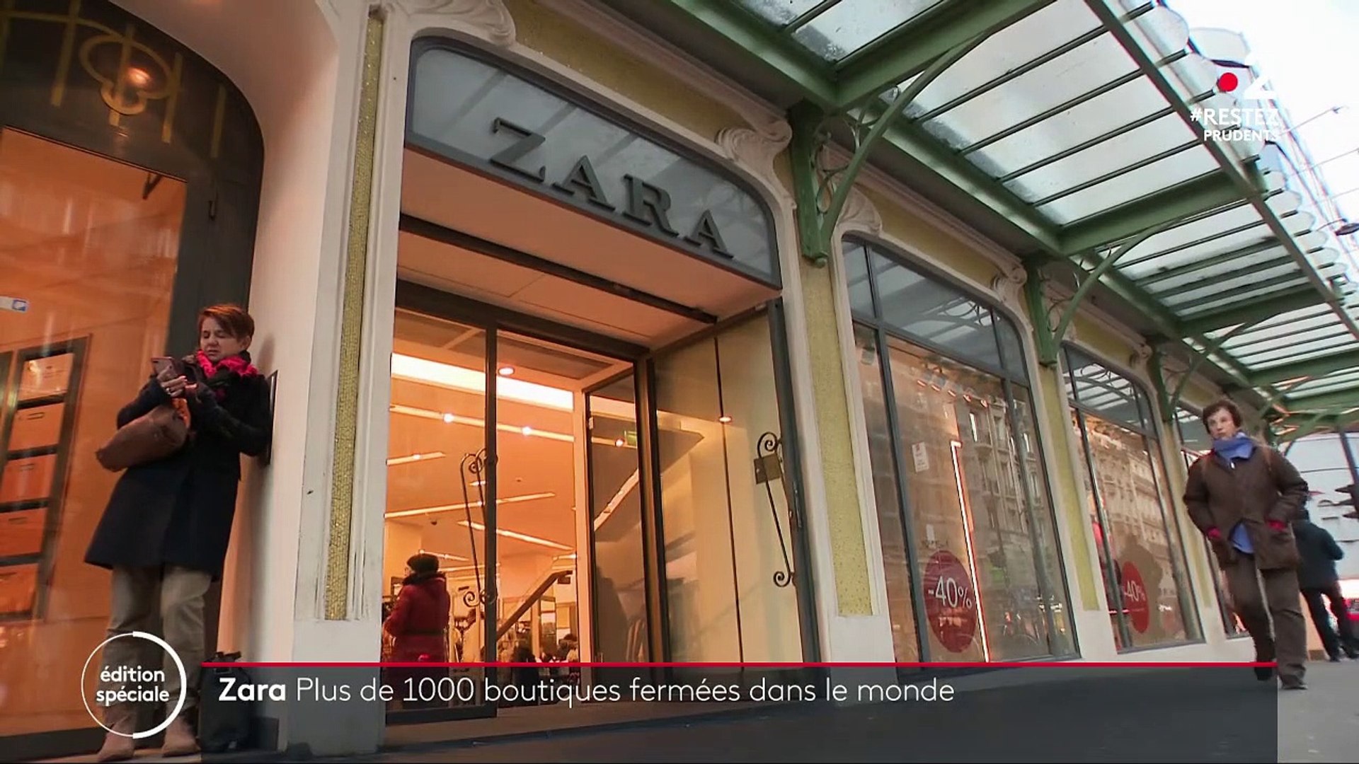 Crise du Covid-19 : Zara annonce la fermeture de 1 200 boutiques dans le  monde - Vidéo Dailymotion