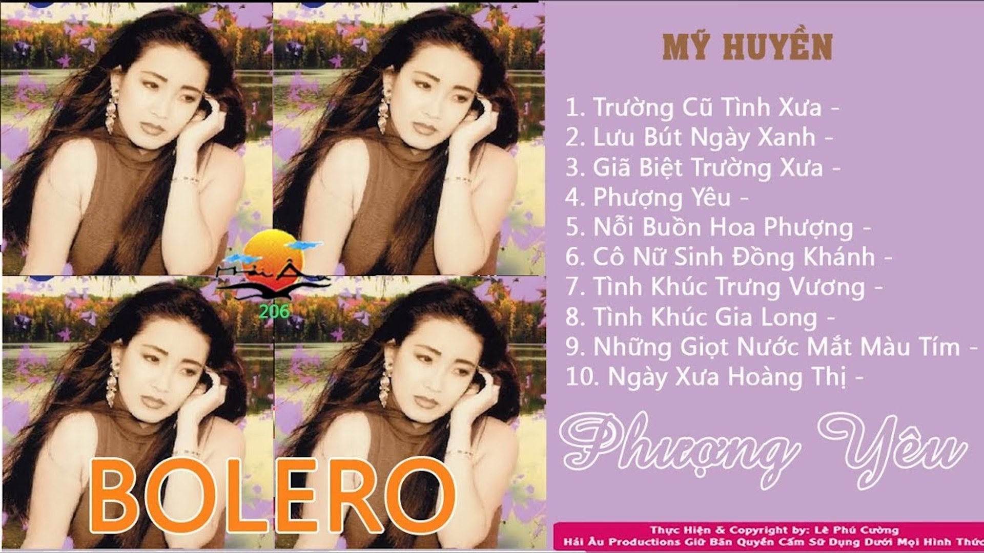 NHẠC BOLERO HẢI NGOẠI THẬP NIÊN 90 - TIẾNG HÁT NỮ HOÀNG BOLERO XƯA MỸ HUYỀN  ALBUM PHƯỢNG YÊU