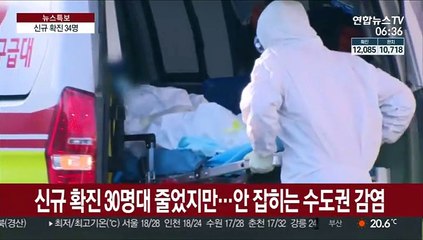 신규 확진 30명대 줄었지만…안 잡히는 수도권 감염