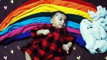Baby Photoshoot Rainbow theme| baby photography|  Moon theme | Cute baby photoshoot