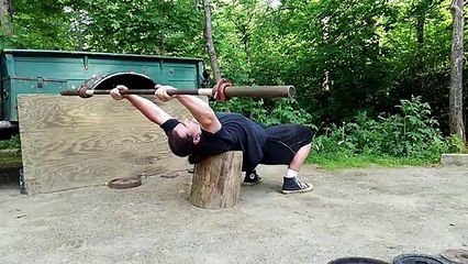 Lying Front Raise & Stiff Arm Pullovers 48.5lb