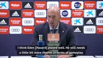 Zidane pleased with Hazard as Real beat Eibar
