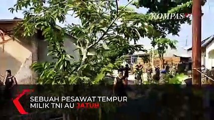 Pesawat TNI Jatuh, Perumahan Warga Hancur