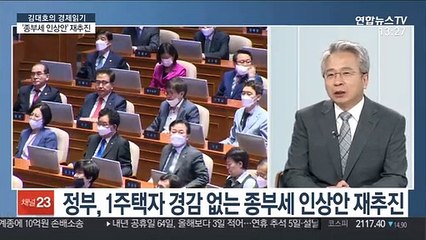 [김대호의 경제읽기] 정부, 종부세 강화법안 제출…"1주택자 완화 없어"