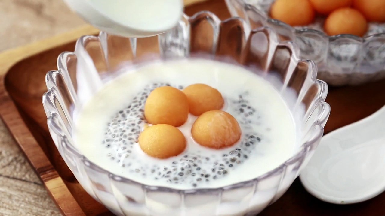 เมล็ดเจียแคนตาลูปนมสด อร่อยง่ายได้สุขภาพ by Health&Cuisine