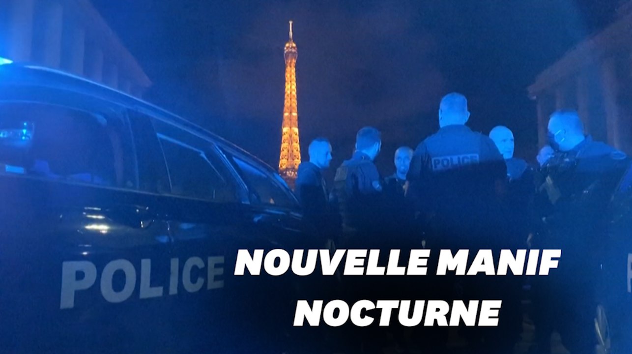 "Pas rassurés" par le discours de Macron, les policiers manifestent devant le Trocadéro
