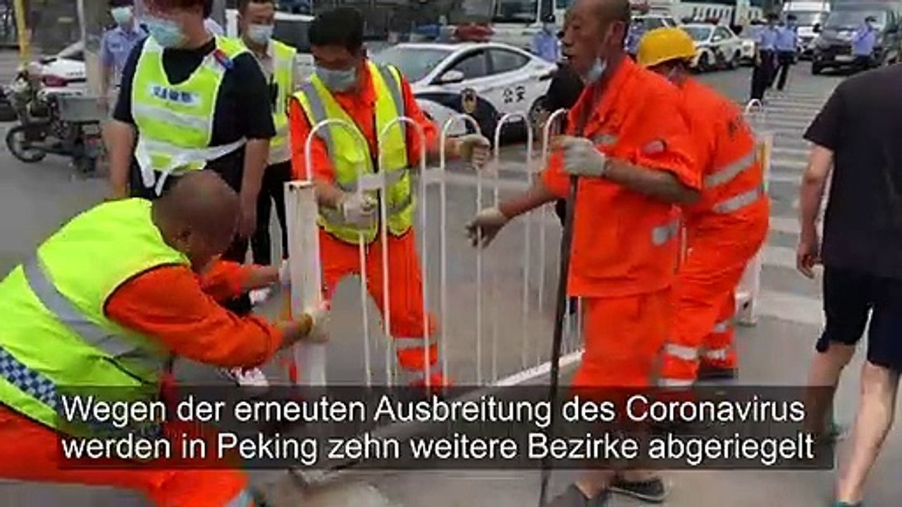 Weitere Wohnbezirke in Peking wegen Corona-Neuinfektionen abgeriegelt