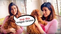 STOP ! Kriti Sanon Irritated By GULABO SITABO Tongue Twister .