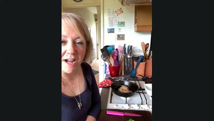 Andrew Eborn Pork Chops & apple sauce with Stacey