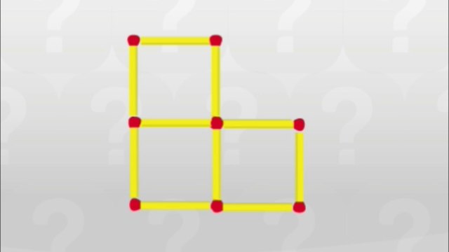 Comment obtenir seulement deux carrés en déplaçant deux allumettes ? Pas simple...