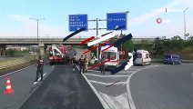 Silivri'de feci kaza: Bariyerlere ok gibi saplandı