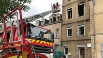 Un immeuble incendié quai d’Avesnières