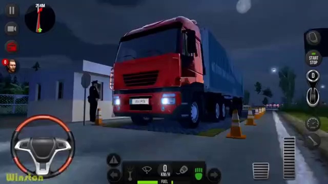 Truck Simulator 2018  Europe 2 - Snowy Night Cargo Truck Driving Game Android Gameplay