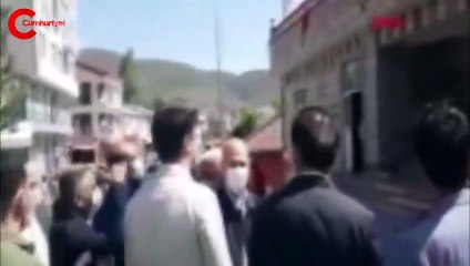 Soylu ve beraberindeki heyet depreme yakalandı