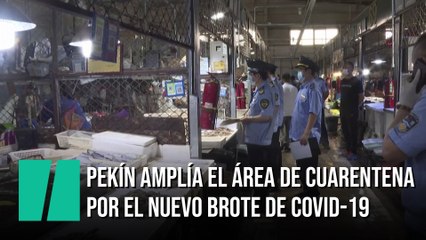 Pekín amplía el área de cuarentena tras el nuevo brote de coronavirus en un mercado