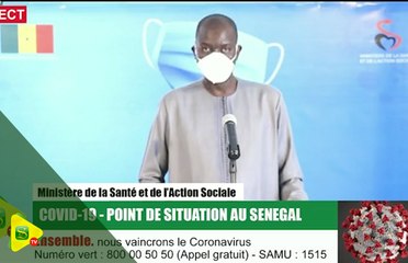 Coronavirus : Le Sénégal enregistre 83 nouveaux cas positifs ce lundi 15 juin
