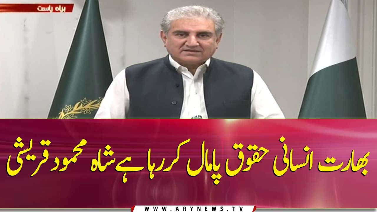 Foreign Minister Pakistan Shah Mehmood Qureshi's media talk