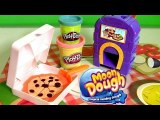 Pizzeria Moon Dough Pan Pizza Playset with Play-Doh Magical Oven Toy